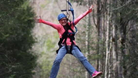 Sevierville: Waterfall Canopy Zip Lining in Smoky Mountains