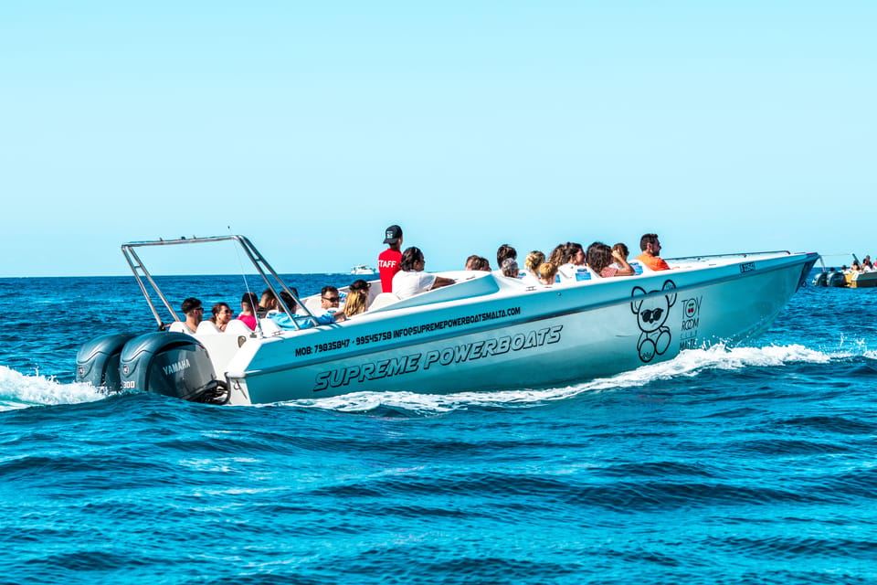Sliema: Excursión en lancha motora a Gozo y Comino con cuevas