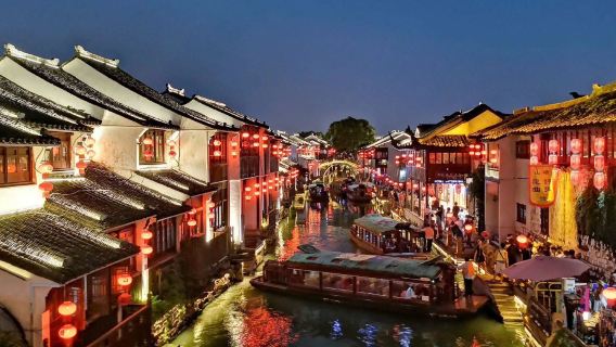 Suzhou: Giardino dell'Amministratore Umile + Tempio Hanshan + Museo + Shantang Street|Cinese, inglese, russo, spagnolo - tour privato con autista#
