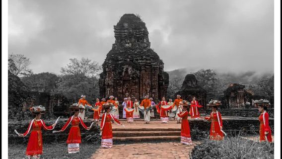 My Son Sanctuary World Cultural Heritage Half-Day Tour with Transfer and Local Cuisine