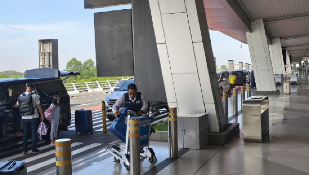 Manutention des bagages Surabaya (Dom) T1, Aéroport international Juanda (SUB), par IASH