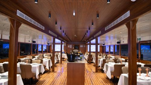 Luxury Dinner Cruise Dubai Marina - Celeste Admission Ticket+International Buffer Dinner (Veg & Non Veg Dishes) (Adult) 5