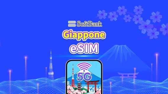 Giappone SoftBank 5G eSIM | Compatibile con AI e TikTok | Pacchetto dati giornaliero/totale | 1–30 giorni | Fatturazione 24 ore | Codice QR