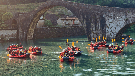 Bagni di Lucca: Soft Rafting at Ponte del Diavolo!