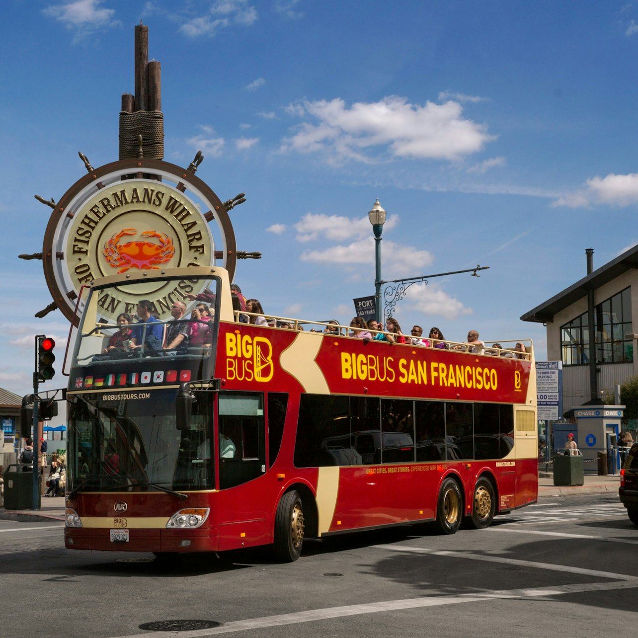 San Francisco: 1-Tages-Hop-on-Hop-off-Bustour + Bootsfahrt in der Bucht