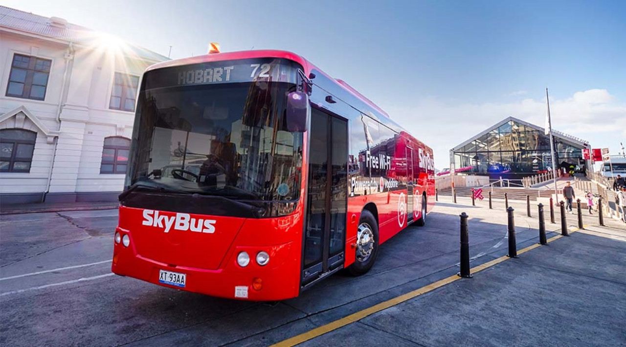 SkyBus Hobart linea express aeroporto-città - SkyBus Hobart City Express Trasferimento aeroportuale
