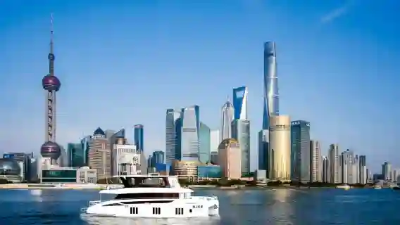 【上海遊艇生日求婚套餐】上海外灘黃浦江雙體豪華遊艇包船夜遊黃浦江70分鐘+遊艇生日求婚主題