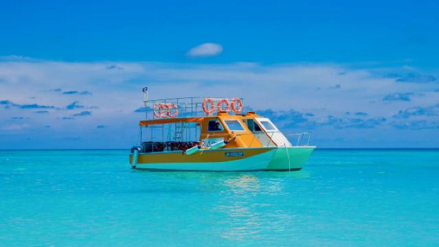 Sunset Cruise + Happy Sea Fishing Charter on RIA Double-Decker Catamaran (3 hrs)