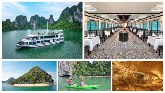 ทัวร์วันเดียวที่ดีที่สุดในอ่าวฮาลอง: ตัวเลือกเรือสำราญระดับ 3 ดาว - 4 ดาว - 5 ดาว (เส้นทางที่ 2)