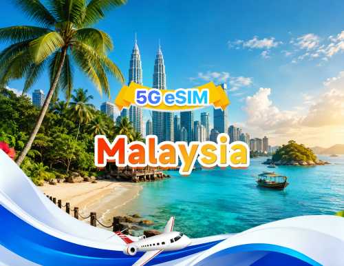말레이시아 5G eSIM | 4사망·모든 AI & TikTok 지원 | 500MB/일-총량 30GB | 1-30일 | 24시간 과금 | QR 코드