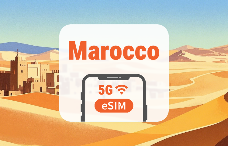 Marocco 5G eSIM | Doppia Rete • AI & TikTok | 1–30 Giorni | Codice QR