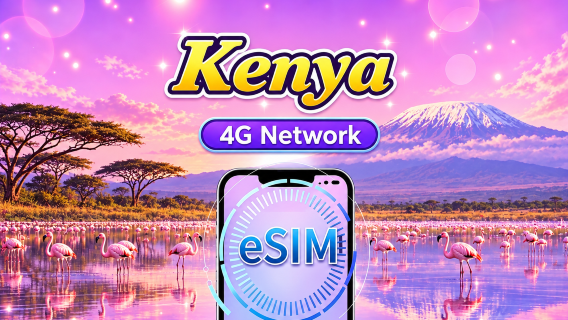 Kenya 4G eSIM | Supports Google Maps /TikTok /ChatGPT | Daily / Total Data Plan | 1-30 days | Calendar-day Billing | QR code