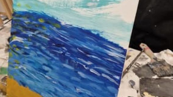 ミュンヘンで楽しむアクリル絵画初心者ワークショップ