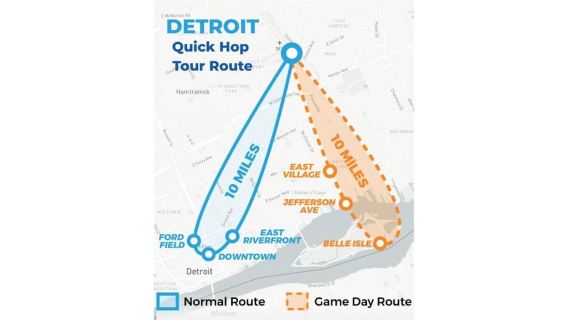 Detroit: Helicopter Rides Over City Landmarks