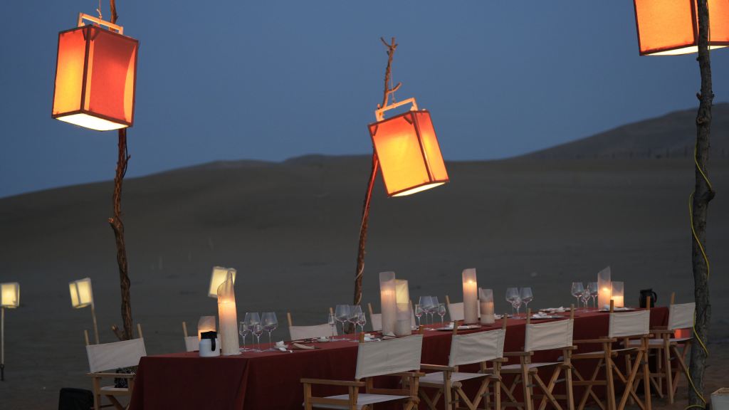 敦煌漠葛沙州清宴營地·不過夜露營【沙漠晚宴+ATV體驗+UTV越野+沙漠日落+營火星空】