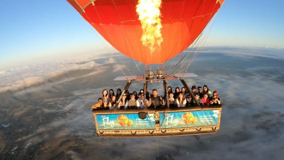 Sydney Hunter Valley hot air balloon ride Half Day Tour: City Pickup/Romantic Sunrise & Free Photo/ breakfast Included