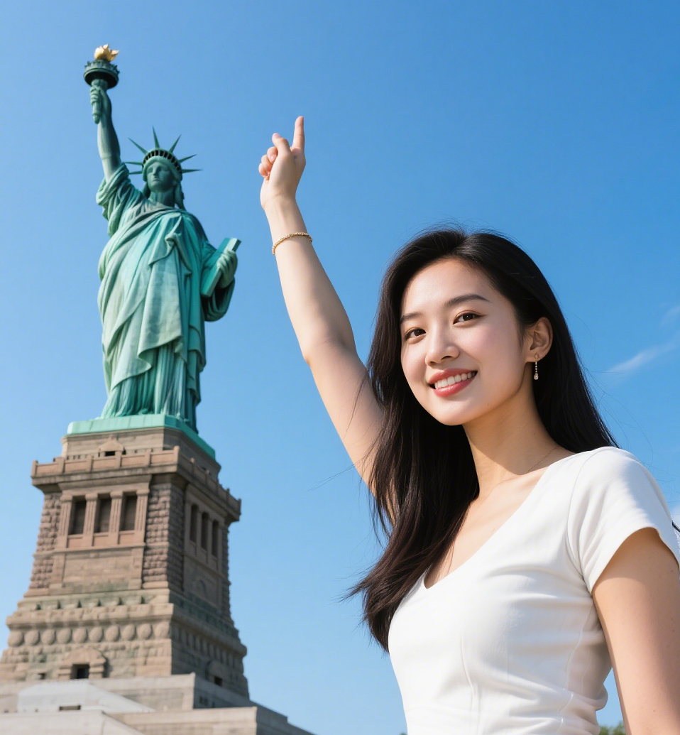 美國紐約自由女神像+華爾街+帝國大廈+時代廣場一日遊玩轉美國