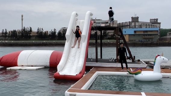 Penghu Water activity | SUP & Bounce Bag & Sea Slide & Sea Diving | Midsummer Ocean Park