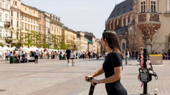 Krakow Old Town highlights 2 hours e-scooter tour