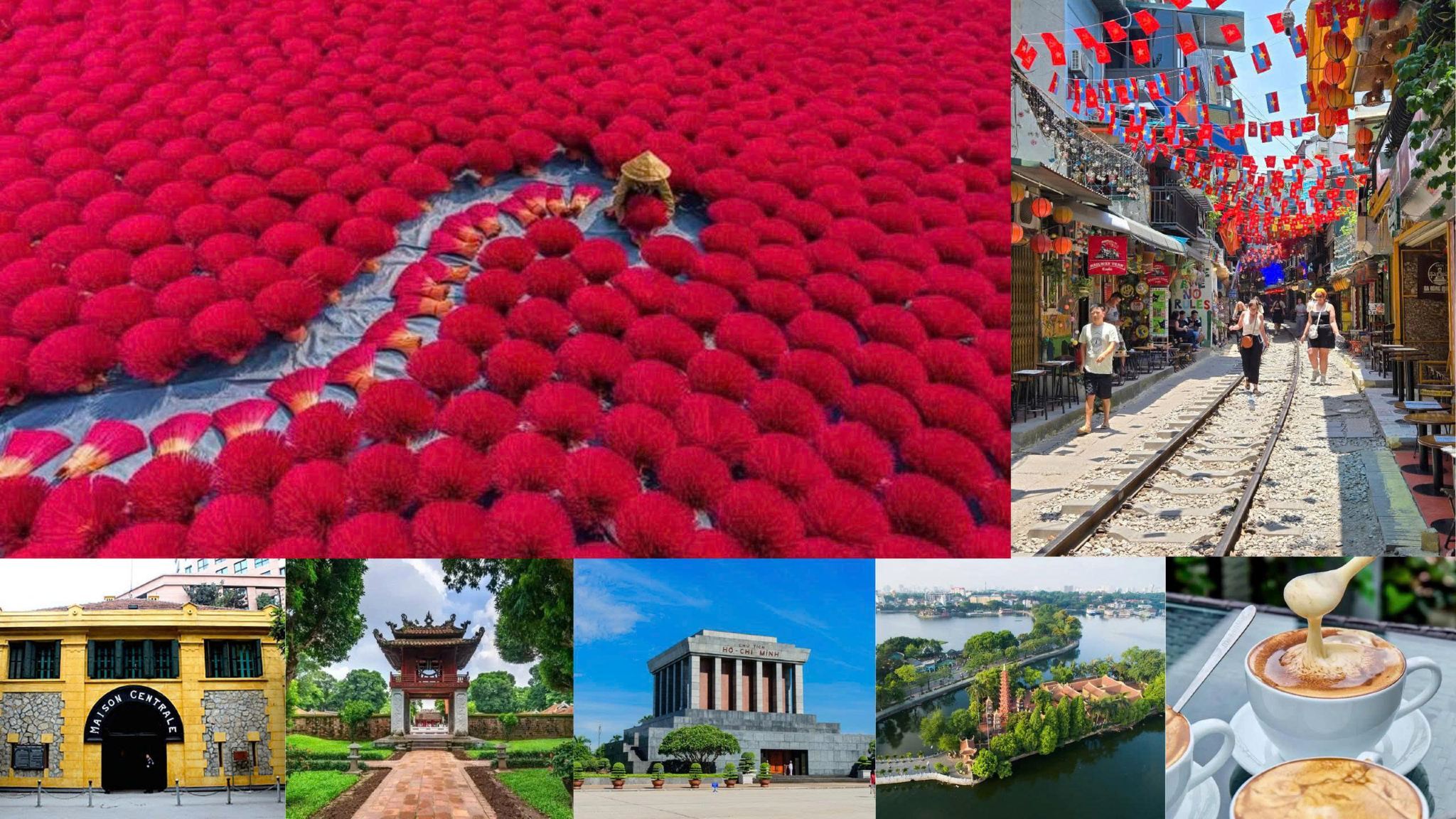 Tutto in 1 giorno: Villaggio degli Incensi e tour giornaliero di Hanoi con Train Street + cibo locale e caffè all'uovo