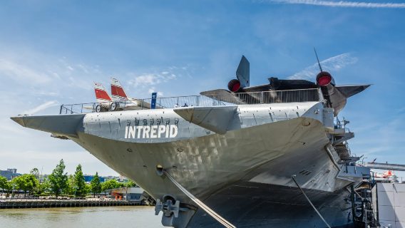 美國紐約布魯克林大橋+無畏號航空母艦+聯合國總部+時代廣場