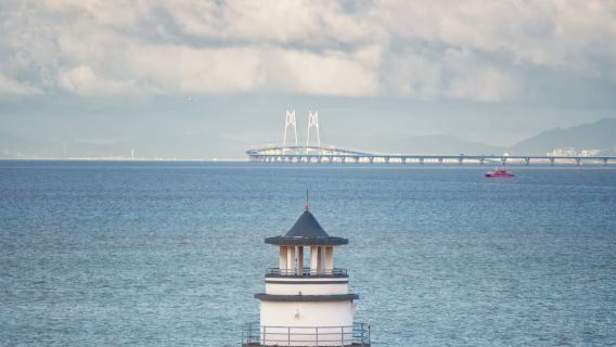 珠海一日遊【日月貝+港珠澳大橋+漁女+沙灘+纜車+圓明新園】