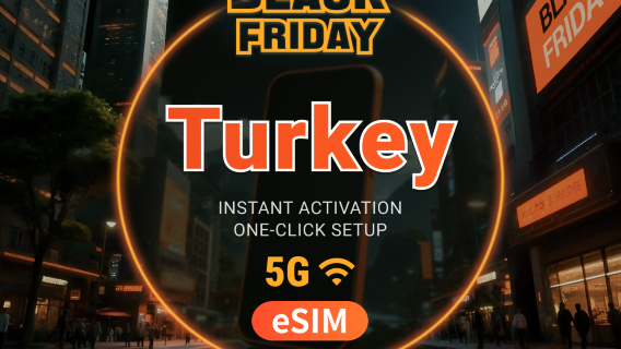 Turkey 5G eSIM | Dual Network Coverage | 1–30 Days | Instant QR