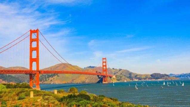 美國舊金山+一號公路+半月灣州立海灘一日遊/行程可調-可定制