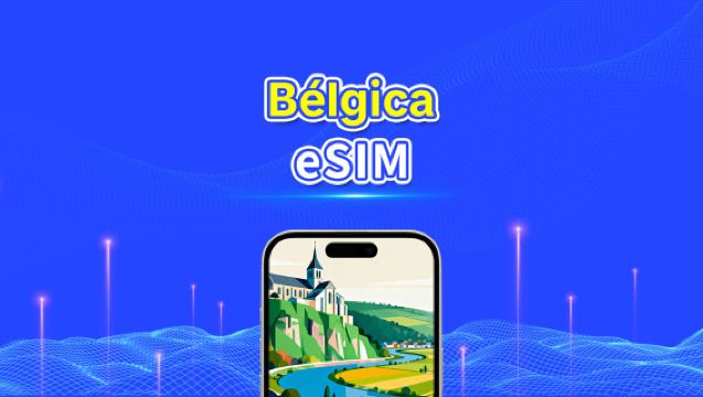 eSIM da Bélgica | 5G/4G | Dados de alta velocidade | 24 horas | Dias opcionais de 1 a 30 dias | Código QR