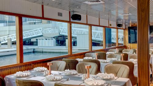 Luxury Dinner Cruise Dubai Marina - Celeste Admission Ticket+International Buffer Dinner (Veg & Non Veg Dishes) (Adult) 1