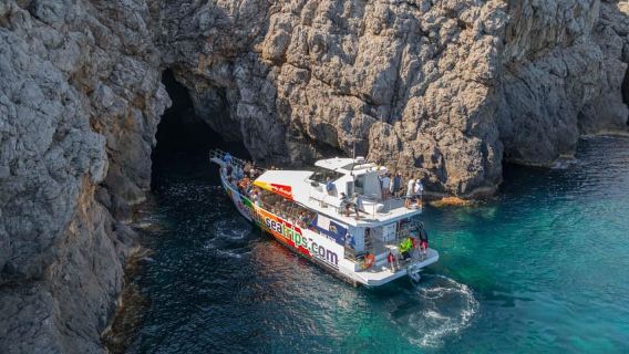 Alcudia: Höhlen & Küstenlinie Bootstour mit Schnorcheln