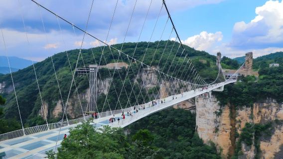 Zhangjiajie Grand Canyon Glass Bridge & Tianmen Mountain Small Group Day Tour