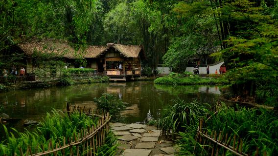 กระท่อมมุงจากของตู้ฝู่ + พระราชวังแพะเขียว + สวนสาธารณะประชาชน + ซอยกว้างและแคบ ทัวร์ส่วนตัวหนึ่งวัน