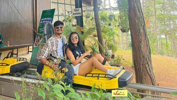 Dalat Top Tourists Sights & 2 Waterfalls - Mario Kart