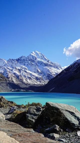 Queenstown round-trip English tour: Lake Pukaki + Mount Cook Park hike