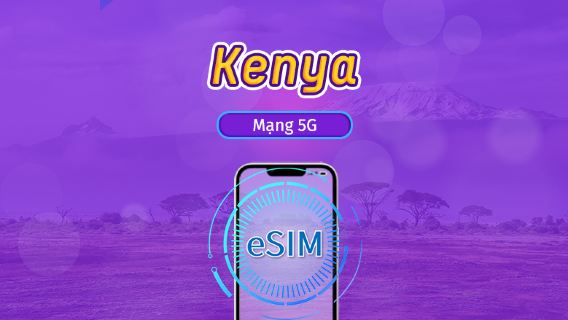Kenya | eSIM 5G/4G | Gói trọn gói | Tính phí mỗi 24 giờ | 30 ngày | Mã QR