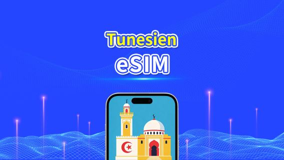 Tunesien eSIM | 4G | Tages-/Gesamt-Datenpaket | 1–30 Tage | 24-Stunden-Abrechnung | QR-Code