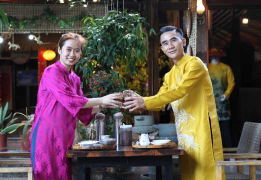 Vietnamese Coffee Workshop with Ao Dai & Folk Craft Experience 2 Hours