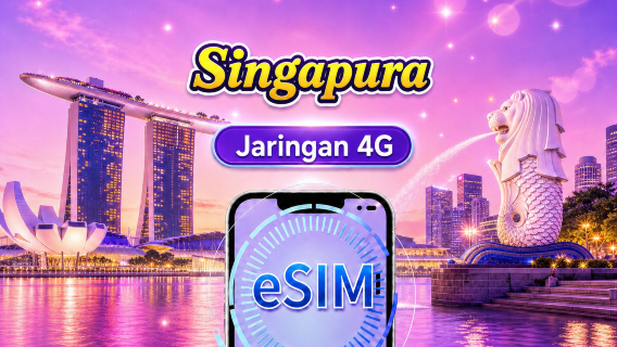 Singapura 4G eSIM | Mendukung TikTok & Google Maps | Paket harian / Paket total data | 1–30 hari | Penagihan per 24 jam | Kode QR