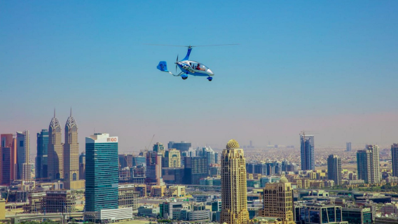 Gyrocopter experience at Dubai Parachuting