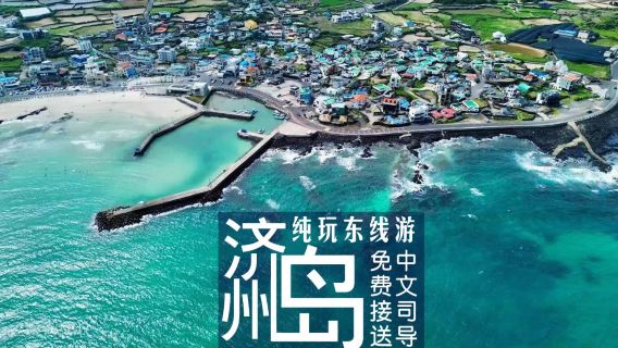 濟州島東線一日遊【鹹德海水浴場+牛島+城山日出峰+涉地可支】