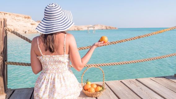 Orange Bay Island: Snorkeling Tour from Hurghada + Water Sports + Lunch