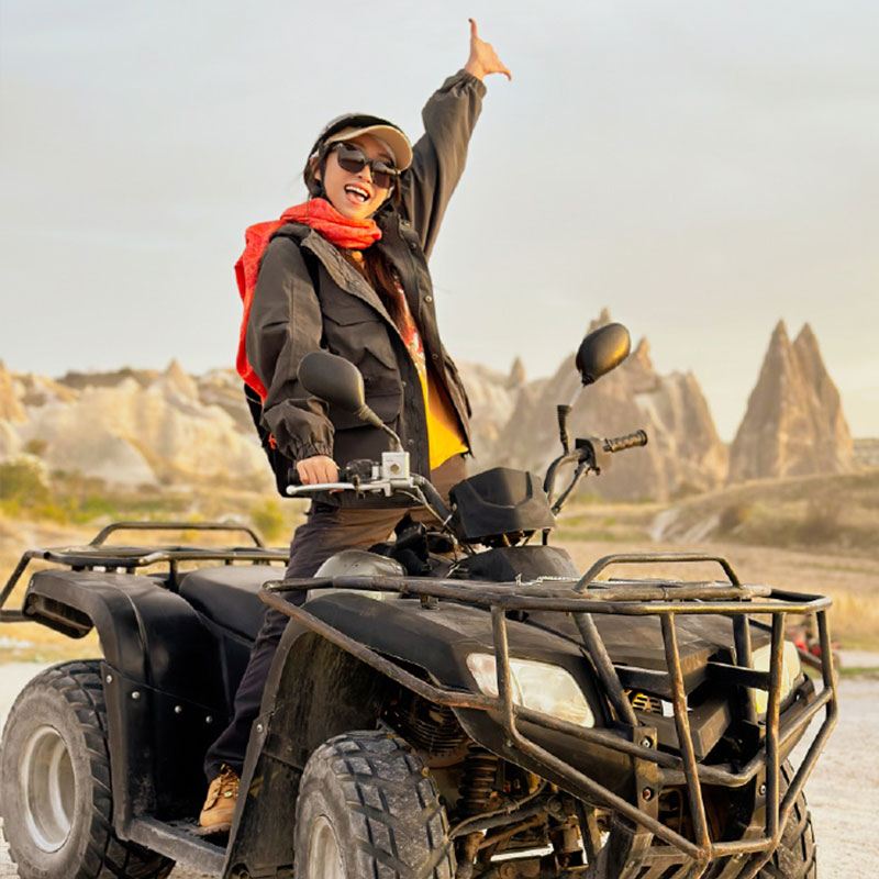 トルコ カッパドキア ギョレメ サンセット&サンライズ ATV 四輪駆動車