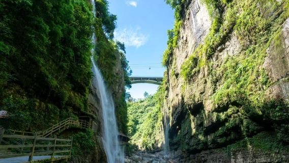 Petualangan Enshi! Grand Canyon, Qixingzhai, Celah Yunlong Tur Rombongan Bahasa China Negeri Dongeng