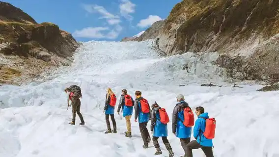 New Zealand Fox Glacier HELI-HIKE Glacier Helicopter Sightseeing + Hiking Rapid Ticketing + Professional Equipment