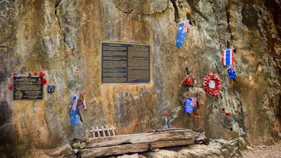Passeio Privado pela História da Segunda Guerra Mundial: Hellfire Pass, Ferrovia da Morte e Ponte sobre o Rio Kwai saindo de BKK