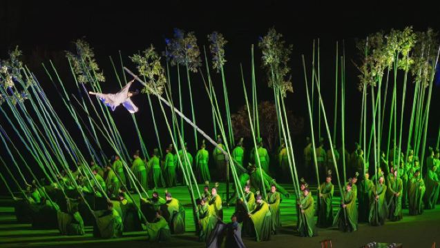 [Fujian] Biglietto per spettacolo "Impressions of Dahongpao" a Wuyishan (Banchetto scenico a 360° + Esperienza notturna imperdibile a Wuyishan + Spettacolo immersivo + Vista panoramica delle Danxia dei Nove Meandri)