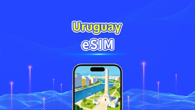 Uruguay eSIM | 5G/4G | Daglig pakke/data pakke | Højhastighedsdata | 24 timer | 1-30 dage | QR-kode