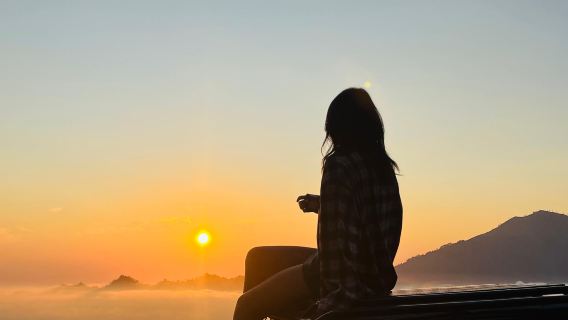 Mount Batur Sunrise by 4WD Jeep & Ayung River Rafting with Lunch