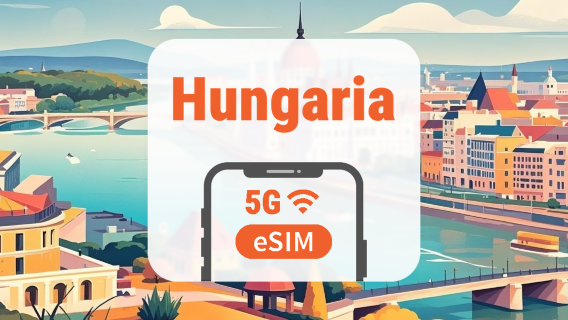 eSIM 5G Hungaria | 2 Jaringan • All AI & TikTok | 1–30 Hari | QR Code